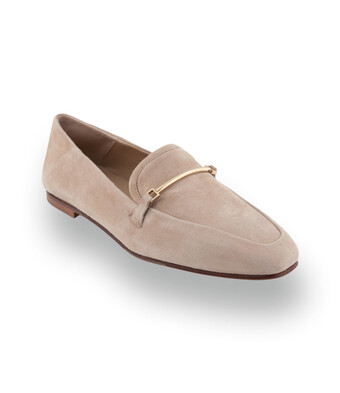 Pascucci Loafer - Beige mit edler Metallspange