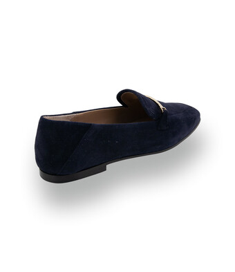 Pascucci Loafer - Dunkelblaues Velours mit Metallspange