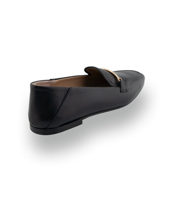 Pascucci Loafer - Schwarz mit goldfarbener Metallspange