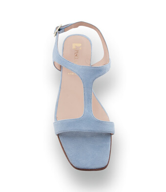 Pascucci Sandalette in hellblau velours