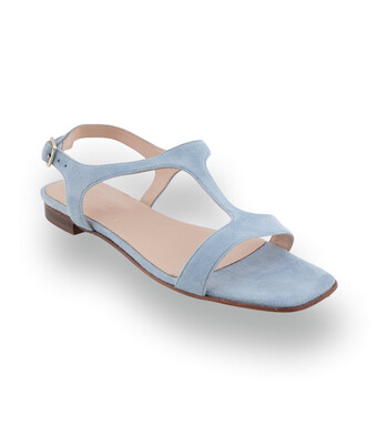 Pascucci Sandalette in hellblau velours