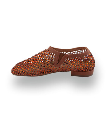 Pedro Miralles - Luftiger Hochfront Slipper in strahlendem Orange