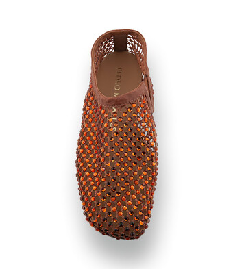 Pedro Miralles - Luftiger Hochfront Slipper in strahlendem Orange