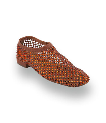 Pedro Miralles - Luftiger Hochfront Slipper in strahlendem Orange
