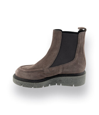 Pedro Miralles Weekend Boots in taupefarben velours
