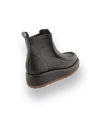 Pedro Miralles Weekend Stiefelette in gr&uuml;n mit Wulstnaht