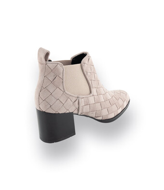 Pons Quintana Chelseaboots Ankleboots in hell geflochten