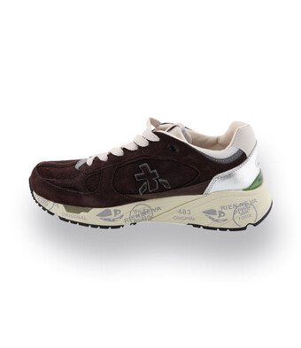 Premiata Mased - Federleichter Running-Sneaker in dunkelbraun