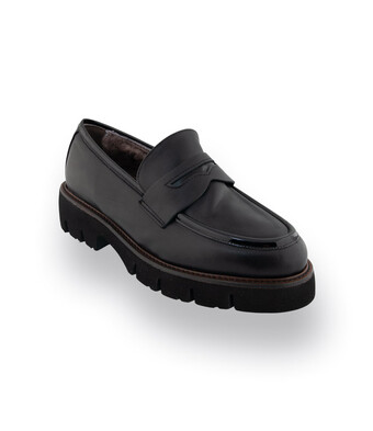Michela Ruffino Loafer schwarz mit dicken Profil
