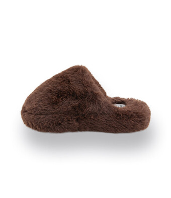 Scholl Hauspantoffel Flufie Mule in Braun