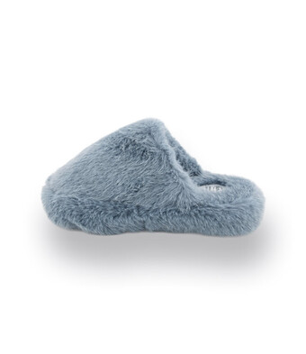 Scholl Hauspantoffel Flufie Mule in himmelblau