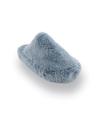 Scholl Hauspantoffel Flufie Mule in himmelblau