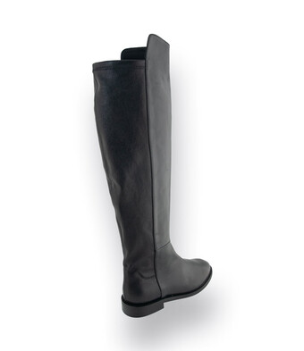 Status Stiefel in schwarz mit Stretch, am Knie h&ouml;hergeschnitten