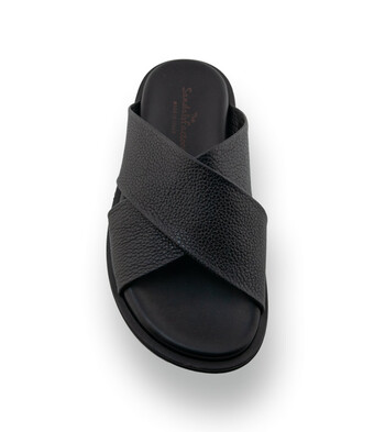 The Sandals Factor - Italienische Herren-Pantolette aus genarbtem Leder