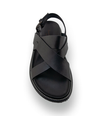 Herren-Sandale mit Kreuzriemen und orthopädischer Schalensohle