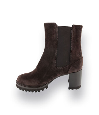 Chelseaboots von TRUMANS in braun Velours