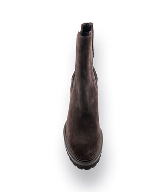 Chelseaboots von TRUMANS in braun Velours