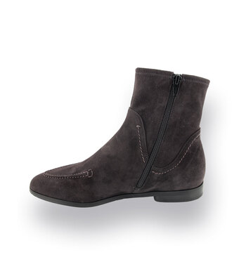 TRUMANS Stiefelette Grau &ndash; Nubukleder