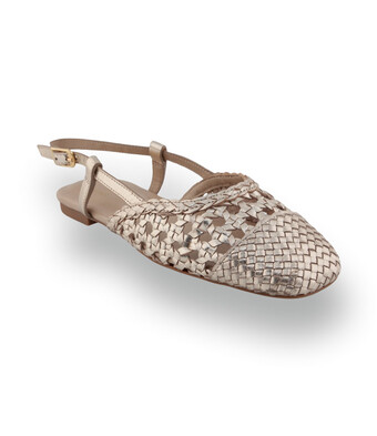 Unisa Badri&nbsp;Slingback &ndash; Goldfarben Geflochten