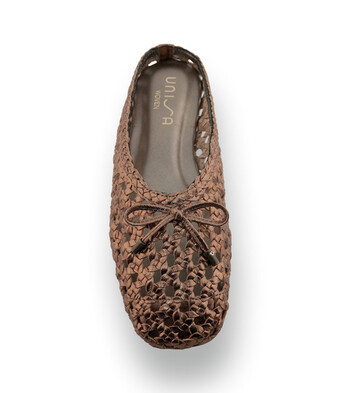 Unisa Baelo&nbsp;Mule &ndash; Bronzefarben Geflochten