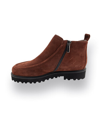 Viamercanti Stiefelette in cognacbraun Nubuk