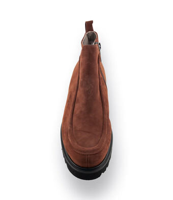 Viamercanti Stiefelette in cognacbraun Nubuk