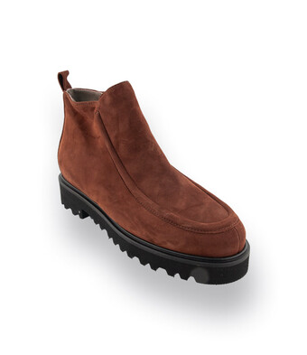 Viamercanti Stiefelette in cognacbraun Nubuk