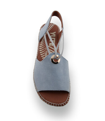 Viguera - Exklusive Velours-Espadrilles mit YUTE FLEX in Hellblau