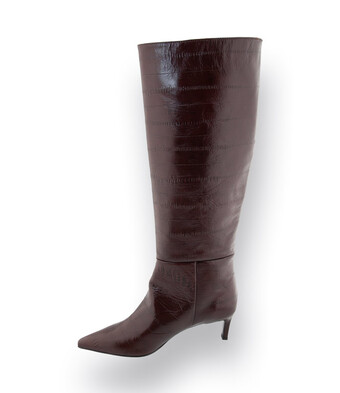 Zinda Langschaftstiefel in braun Aalleder