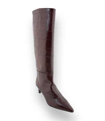 Zinda Langschaftstiefel in braun Aalleder