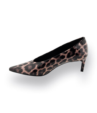 Zinda Pumps&nbsp;in Leoprint auf Lackleder&nbsp;