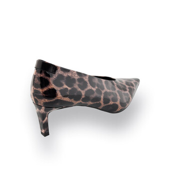 Zinda Pumps&nbsp;in Leoprint auf Lackleder&nbsp;