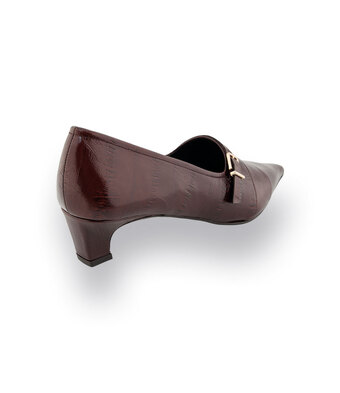 Zinda Hochfrontpumps in braun Aalleder