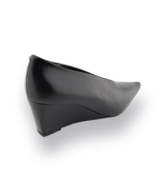Zinda Pumps in schwarz Glattleder, Keil