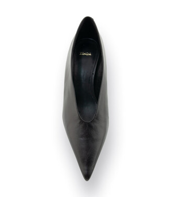 Zinda Pumps in schwarz Glattleder, Keil