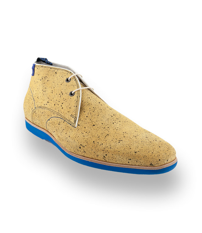 Floris Van Bommel Desertboots Gelb Mit Blau Schuhwahnsinn De