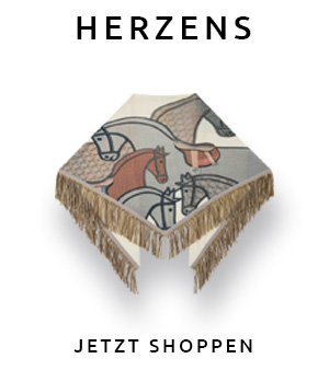 Tuch von HERZENS mit herbstlichem Pferdemotiv